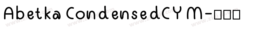 Abetka CondensedCY M字体转换